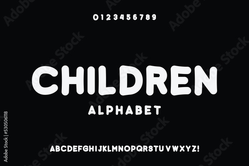 Display font vector, suitable for poster, book cover and creative design. Vector illustration