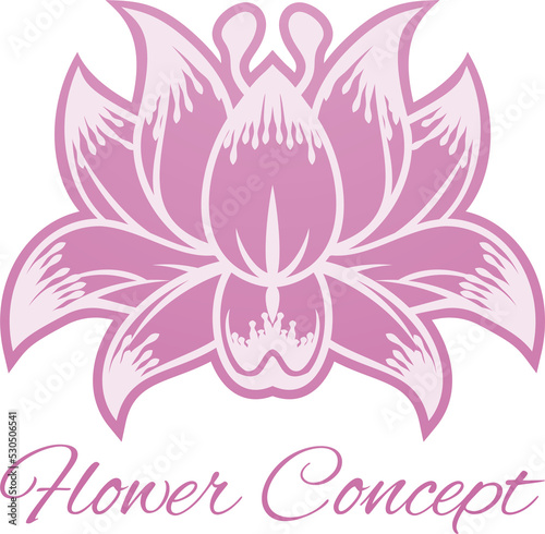 Pink Flower Design Concept ...