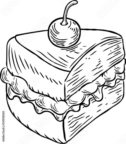 Jam and Cream Cake Vintage ...