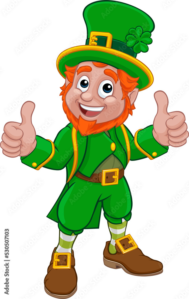Leprechaun St Patricks Day Cartoon Character