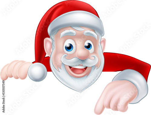 Santa Claus Pointing