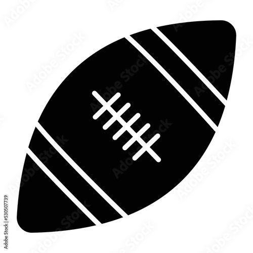 Rugby ballVector Icon which is suitable for commercial work and easily modify or edit it
