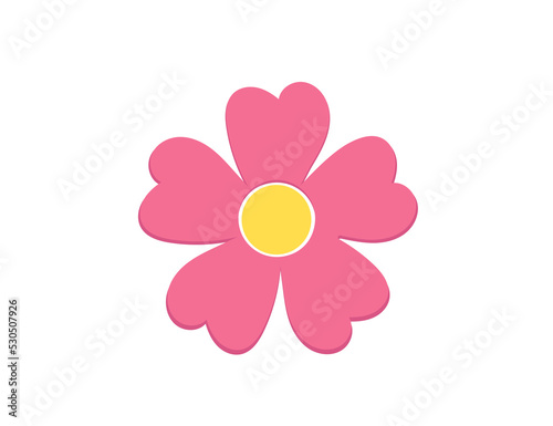 Design icon vector illustration of a flower (chamomile, gerbera)