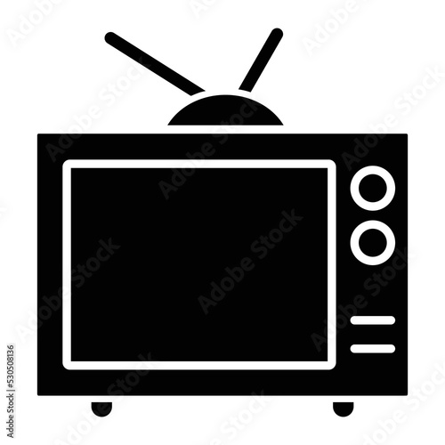 Live TV Vector Icon which is suitable for commercial work and easily modify or edit it

