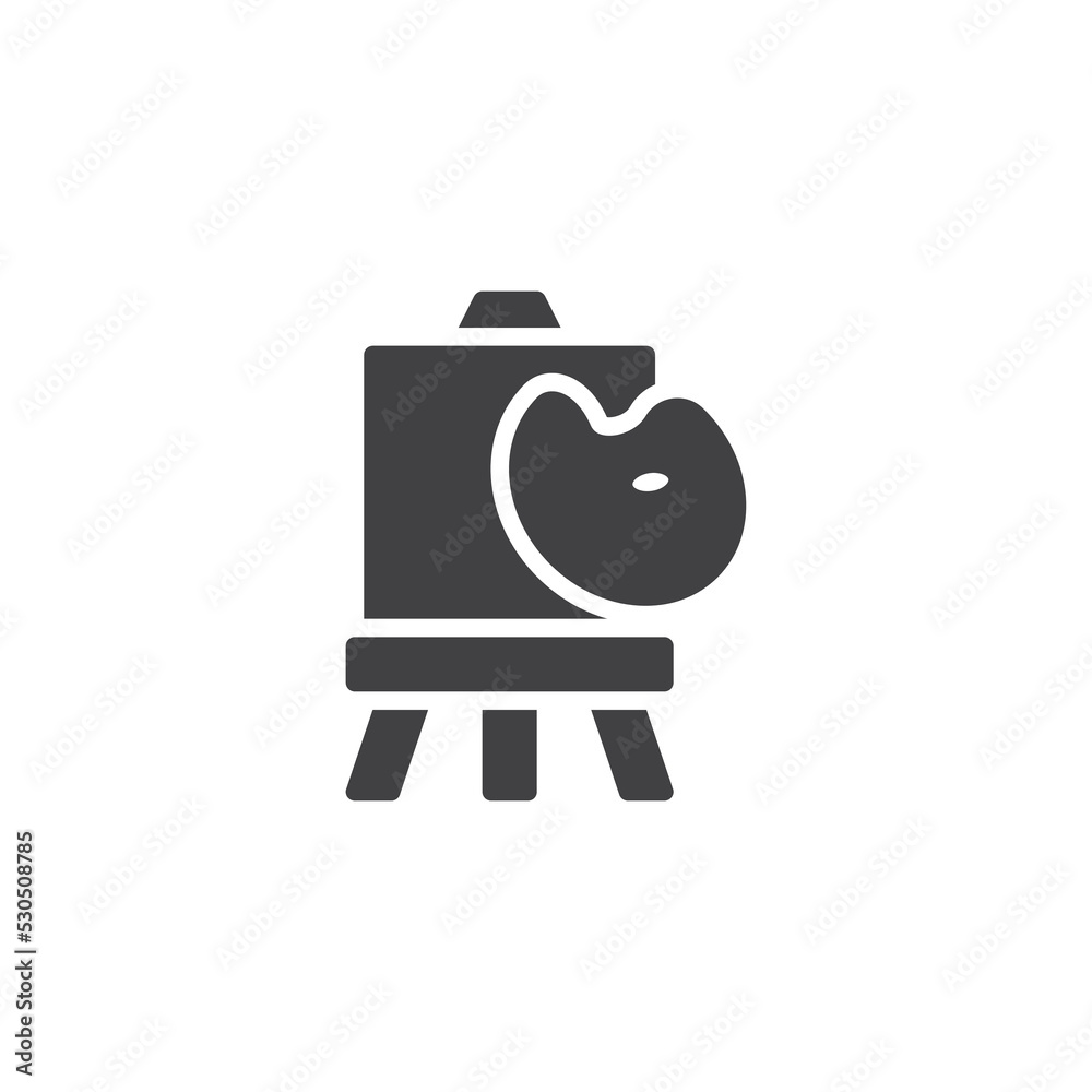 Painting artwork vector icon