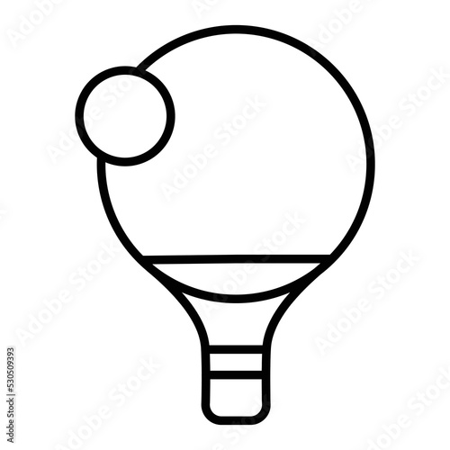 Table Tennis Vector Icon which is suitable for commercial work and easily modify or edit it
