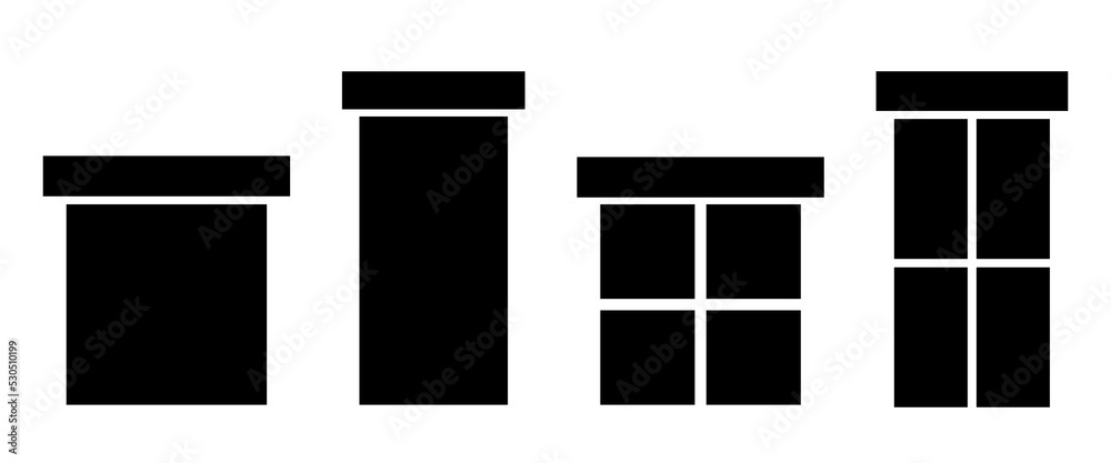A set of simple black gift icons. Good for any project. A set of simple black gift icons. Good for any project.