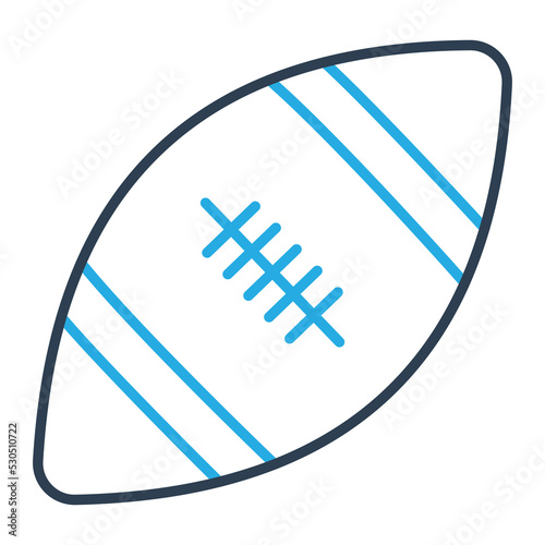 Rugby ballVector Icon which is suitable for commercial work and easily modify or edit it
