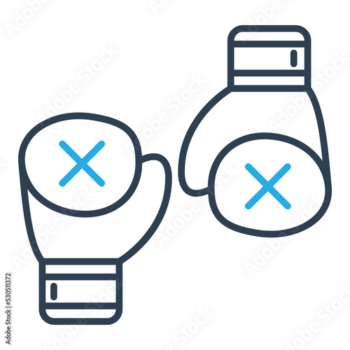 Sport Gloves Vector Icon which is suitable for commercial work and easily modify or edit it

