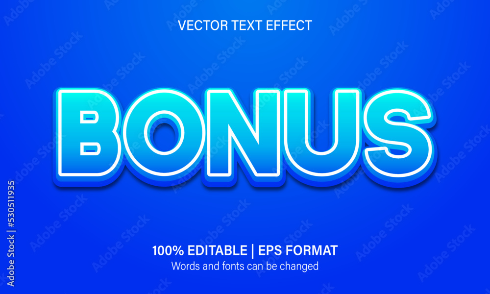 Bonus text effect