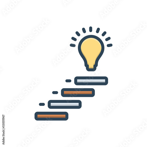 Color illustration icon for inclusive