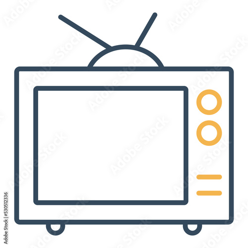 Live TV Vector Icon which is suitable for commercial work and easily modify or edit it
