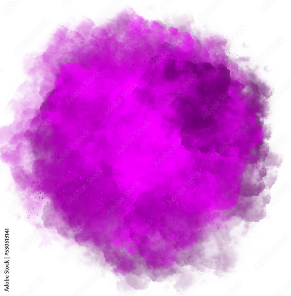 purple smoke explosion element for graphic need