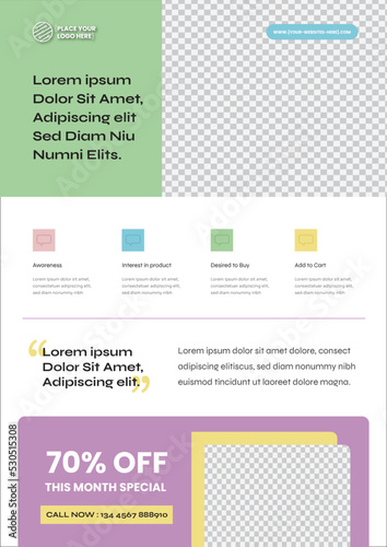 Multipurpose Flyer Template Resources  perfect use for brocures  poster  pamphlet  or any other marketing purpose  available in soft color - Style 10