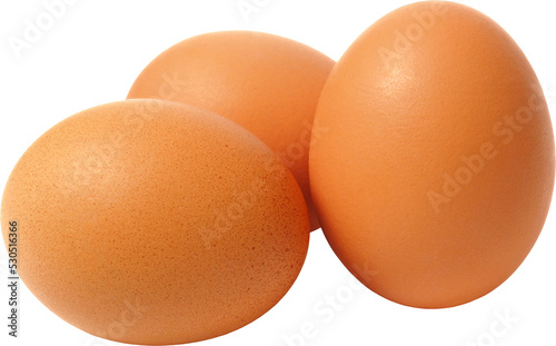 Three Eggs on White