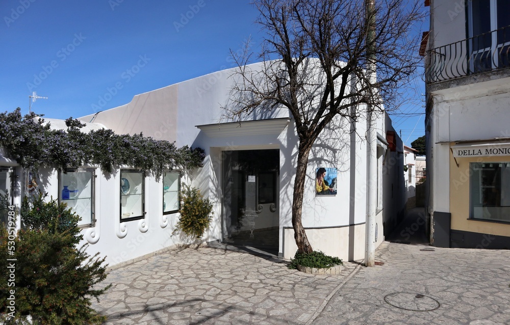 Fototapeta premium Anacapri - Scorcio del borgo da Via Orlandi