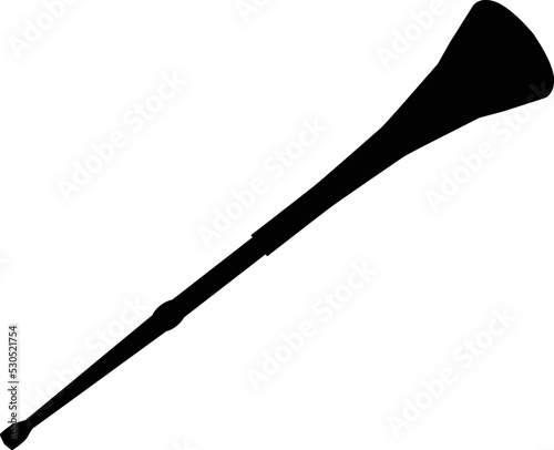 Vuvuzela icon on white background. Vuvuzela trumpet football fan sign. Sport Trumpet symbol. flat style.