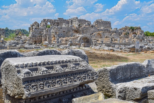 ruins of the ancient city of Perge photo
