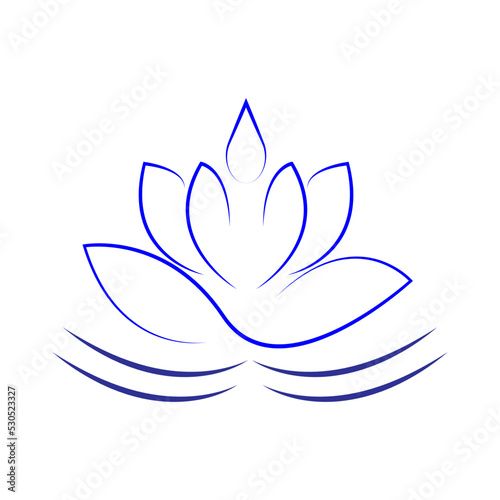 lotus icon ilustration vector