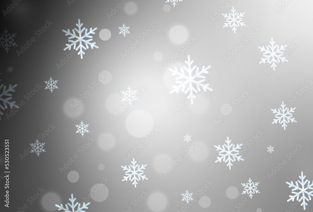 Light Gray vector background in Xmas style.