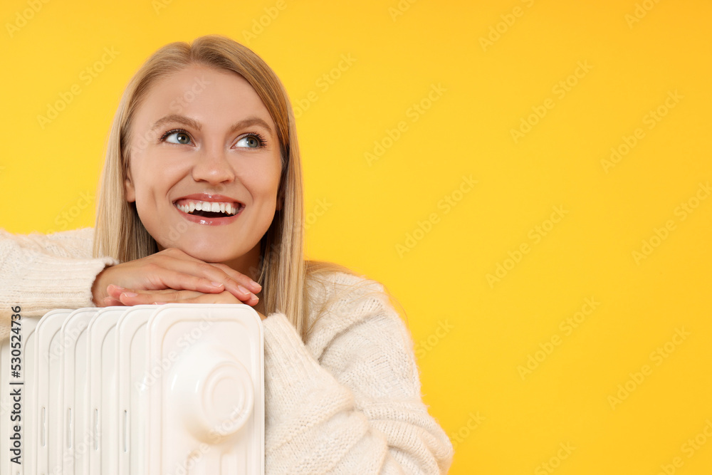 Heating season, start of autumn and winter heating season, space for text Heating season, start of autumn and winter heating season, space for text