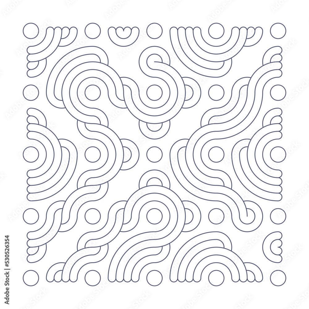 Color truchet tiling connections illustration Color truchet tiling connections illustration