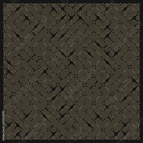 Color truchet tiling connections illustration
