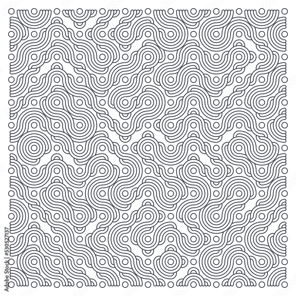 Color truchet tiling connections illustration Color truchet tiling connections illustration
