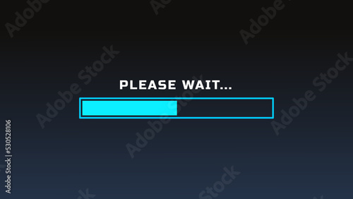 Please Wait... Loading Screen Full HD Vector for Animation Video
