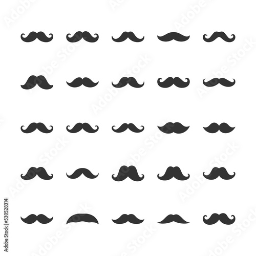 Mustache, moustache vector shape sign