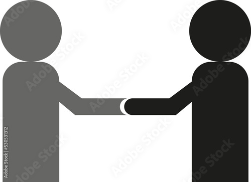 Empresarios dándose la mano