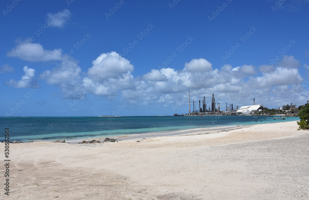 Views of Oil Refinery from Rodgers Beach