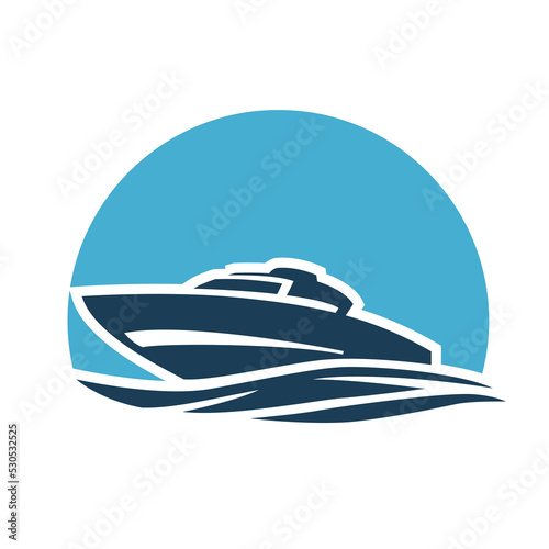 speed boat icon symbol vector illustration template on white background 