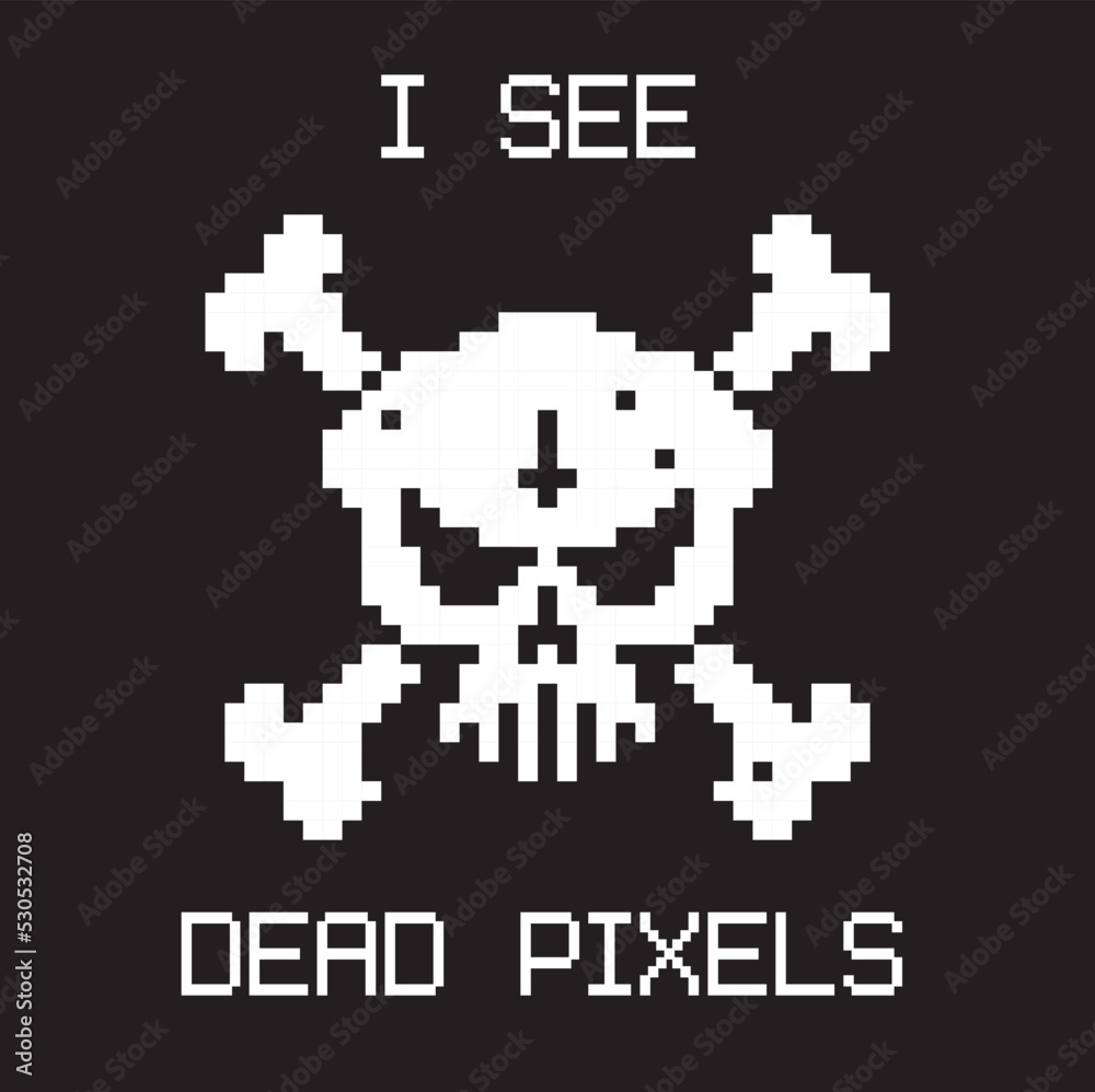 Pixel skull - I see dead pixels Pixel skull - I see dead pixels