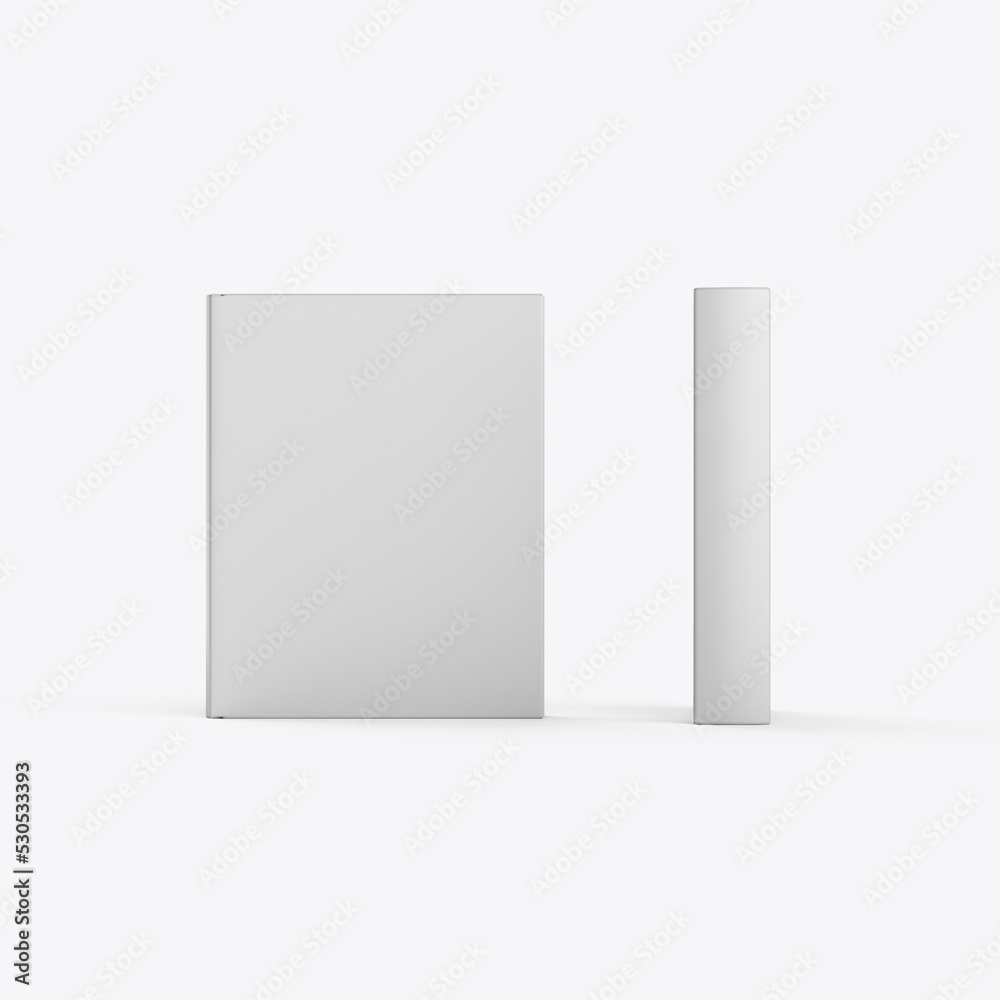 Hardcover Book Cover Mockup. 3D render Hardcover Book Cover Mockup. 3D render