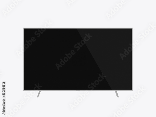 Isolated TV Mockup. 3D render