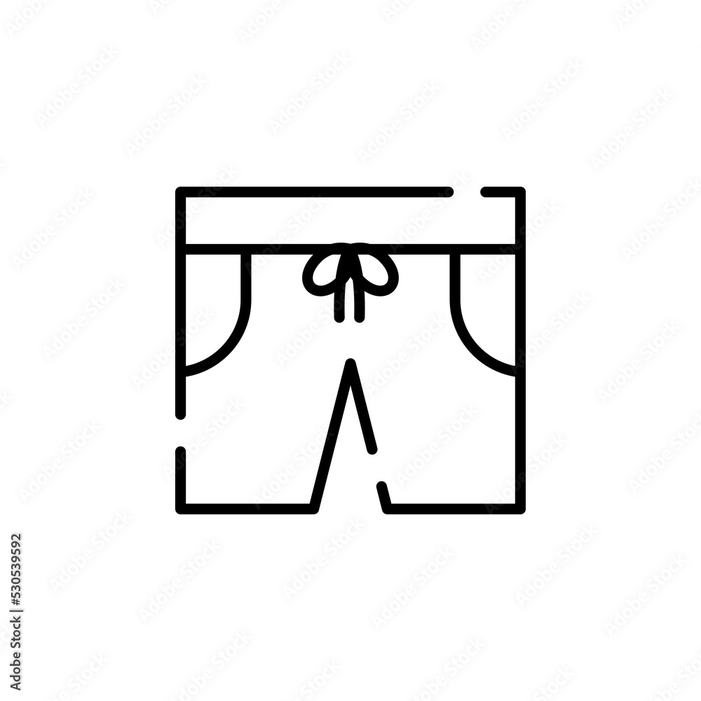 Shorts, Casual, Pants Dotted Line Icon Vector Illustration Logo Template. Suitable For Many Purposes. Shorts, Casual, Pants Dotted Line Icon Vector Illustration Logo Template. Suitable For Many Purposes.