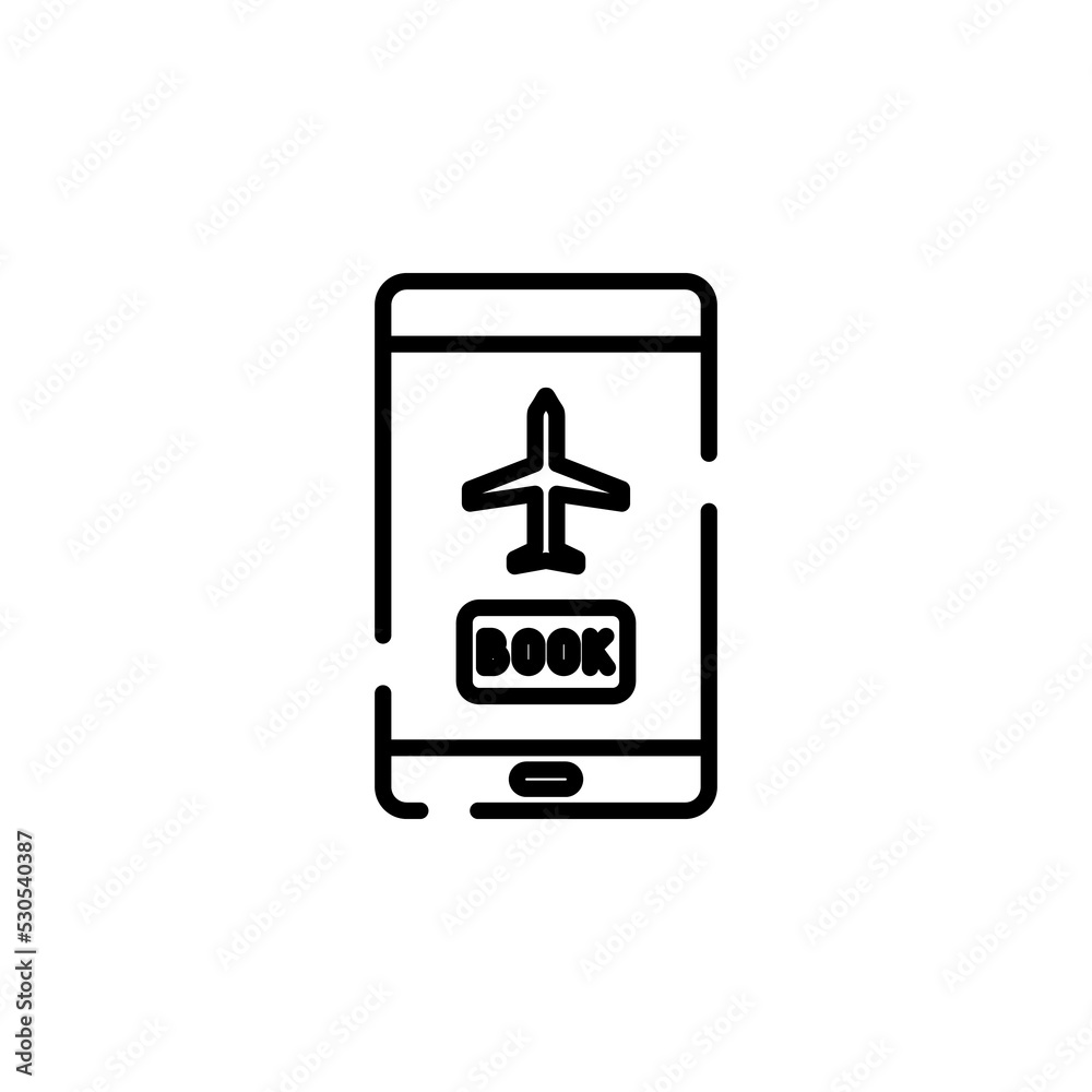 Booking, Ticket, Order Dotted Line Icon Vector Illustration Logo Template. Suitable For Many Purposes.