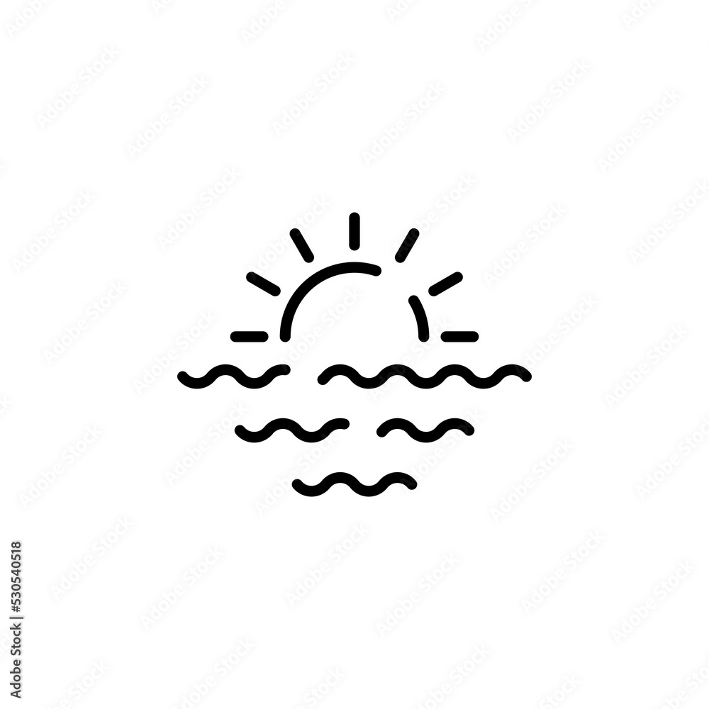 Sunrise, Sunset, Sun Dotted Line Icon Vector Illustration Logo Template. Suitable For Many Purposes. Sunrise, Sunset, Sun Dotted Line Icon Vector Illustration Logo Template. Suitable For Many Purposes.