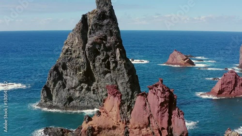 Aerial view of the eatsern part of Madeira, Ponta de São Lourenço photo