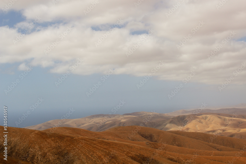 Landscape of the Canary Islands. Fuerteventura, Spain Landscape of the Canary Islands. Fuerteventura, Spain