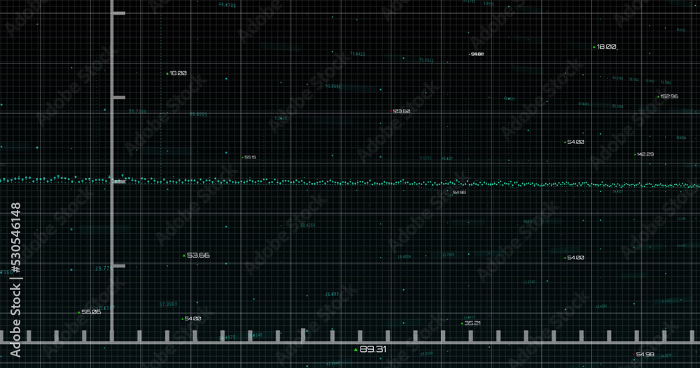 Image of data processing over globe Image of data processing over globe