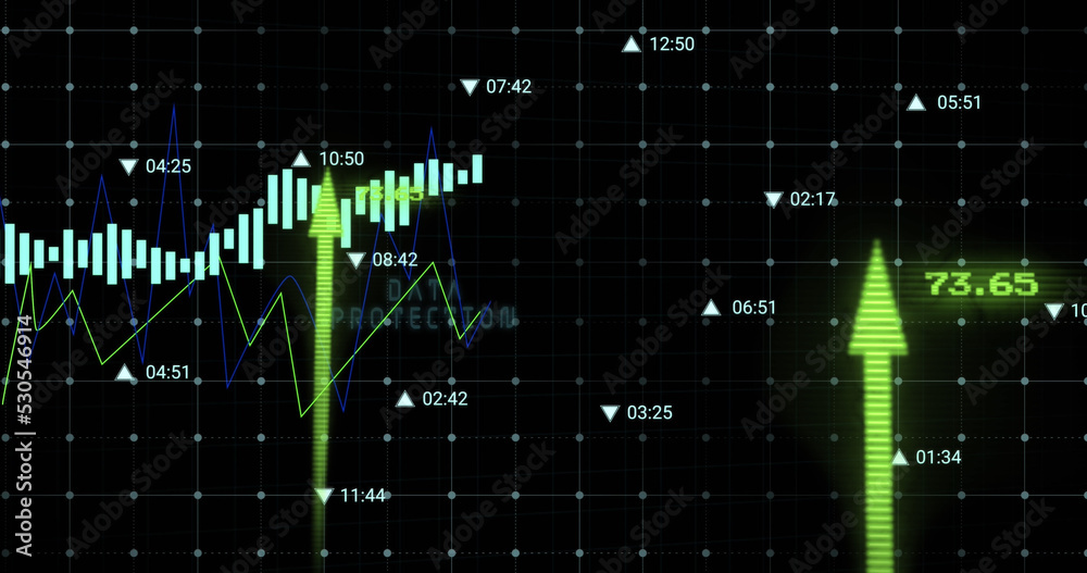 Obraz premium Image of data processing over media icons