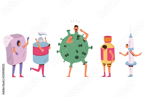 Peoples Use the Medical Theme Costume