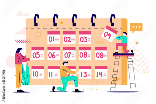 Team Discuss Business Work Schedule