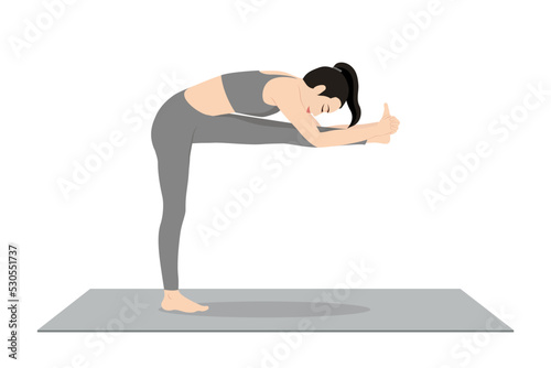 Standing Head To Knee Pose, Dandayamana Janu Sirsasana