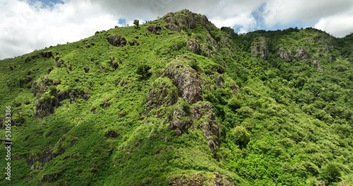 Mountain at Cayey Puerto Rico on a Sunny blue sky day Tetas de Cayey and El Cerro 4 photo