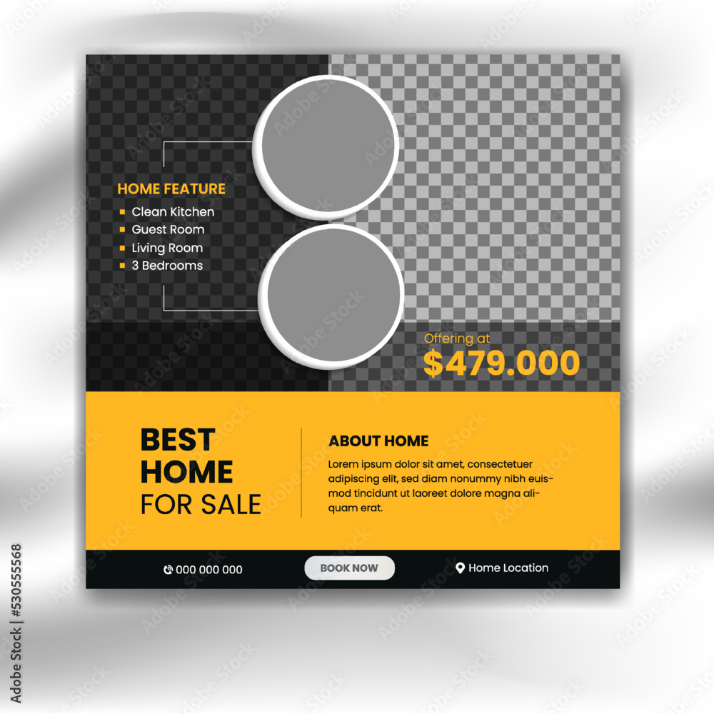 Real estate modern social media post, social media banner and web banner design Real estate modern social media post, social media banner and web banner design