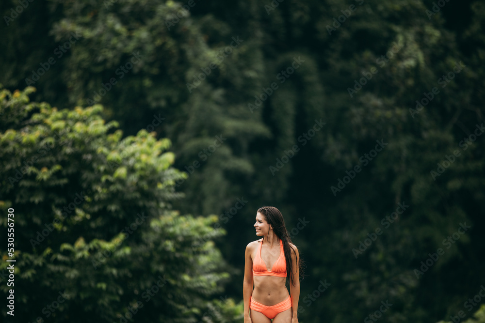Attractive young woman in bikini Attractive young woman in bikini