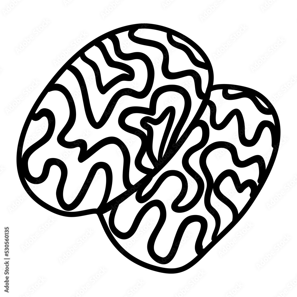 Brain, the favorite food of zombies, Halloween clipart Brain, the favorite food of zombies, Halloween clipart